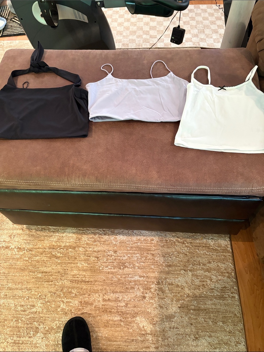Garage Women's Tank Tops Trio - Black, Light Purple, White